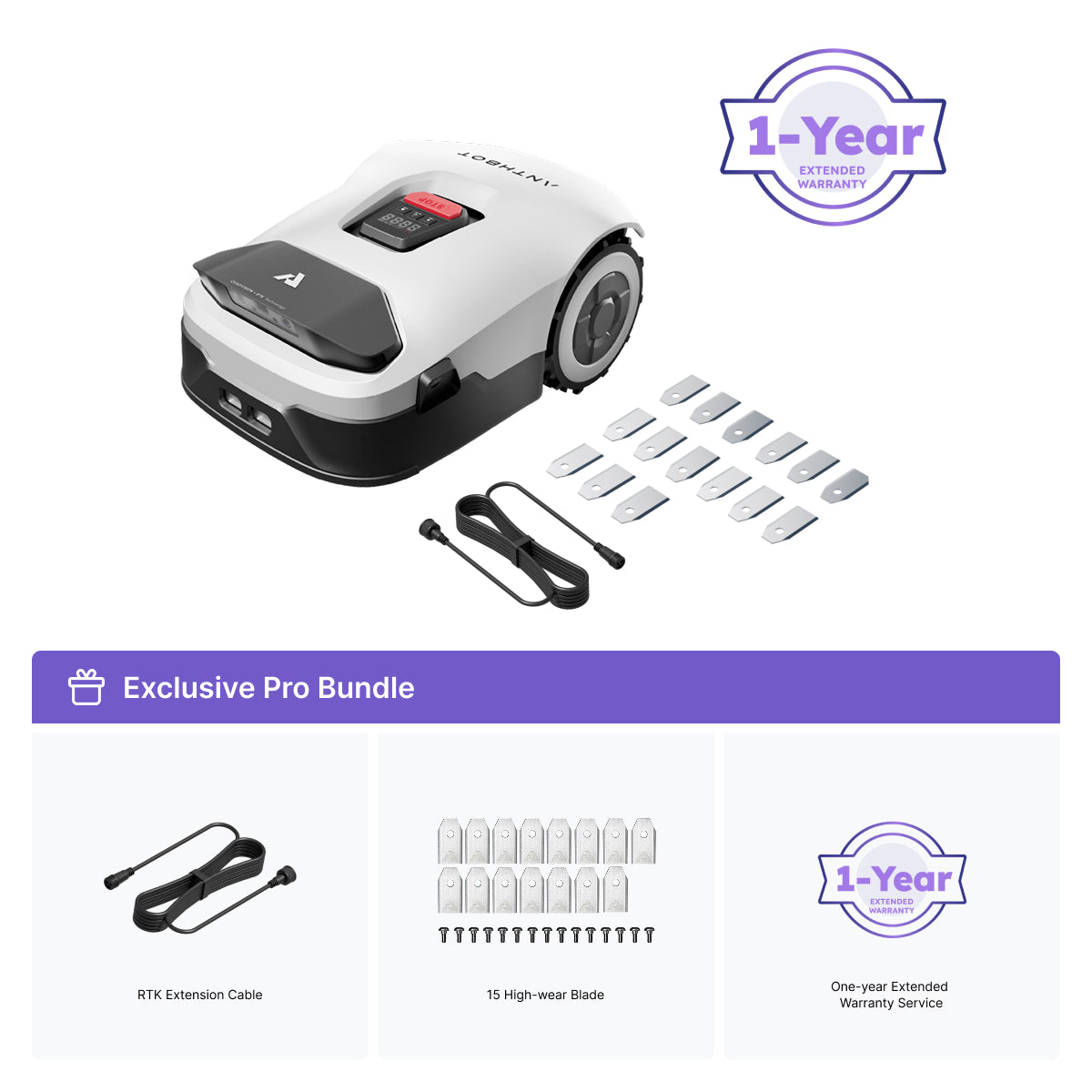 ANTHBOT Genie: Robot cortacésped inteligente con IA - Sin cables