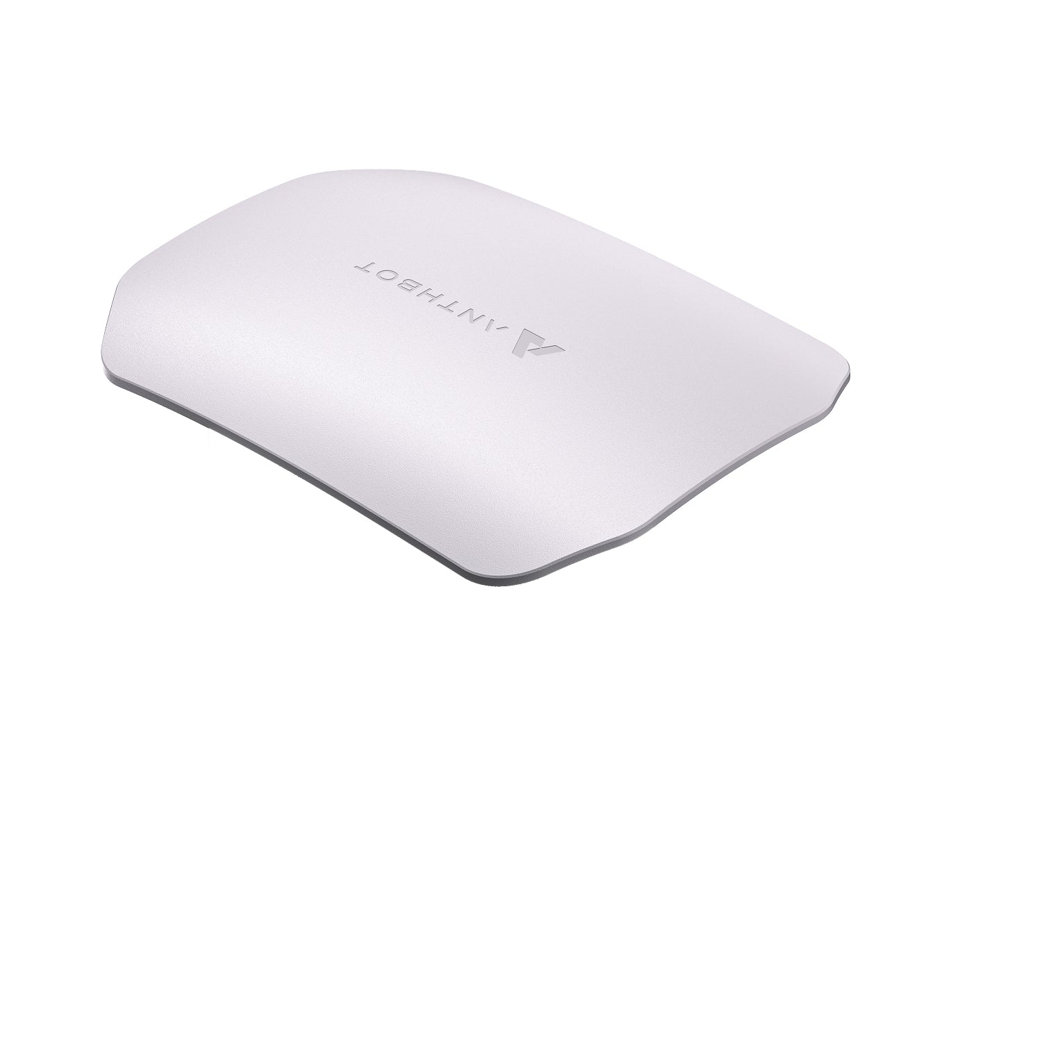 Angled view showing the ANTHBOT Garage M cover for robot mower weather protection.