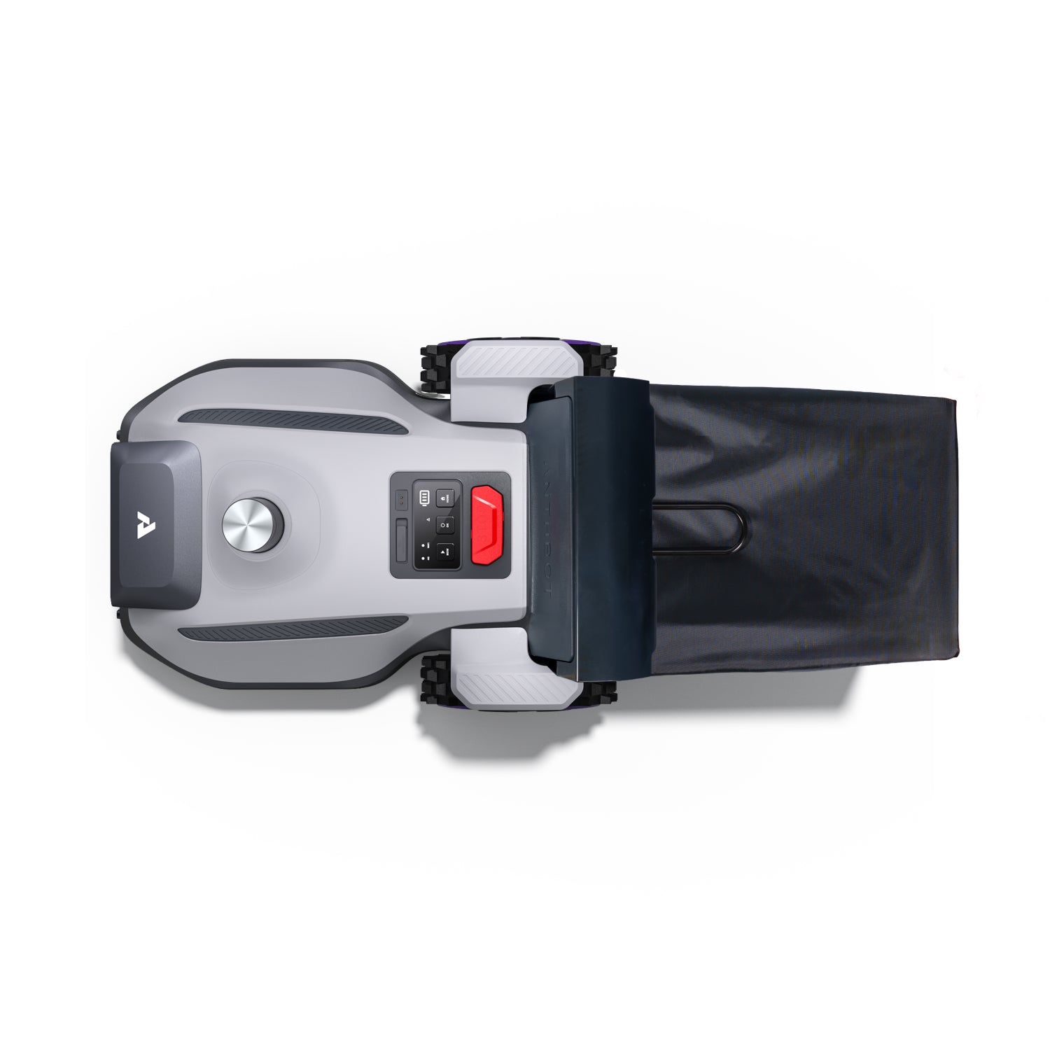 Top view of ANTHBOT N8 360° LiDAR 4-in-1 Smart Mower with rear auto-dumping bag,products