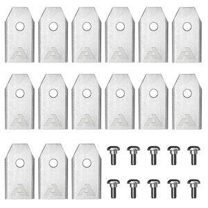 ANTHBOT robot lawn mower blades set with 15 stainless steel replacement blades and 10 screws for Pion, Genie, and M Series.