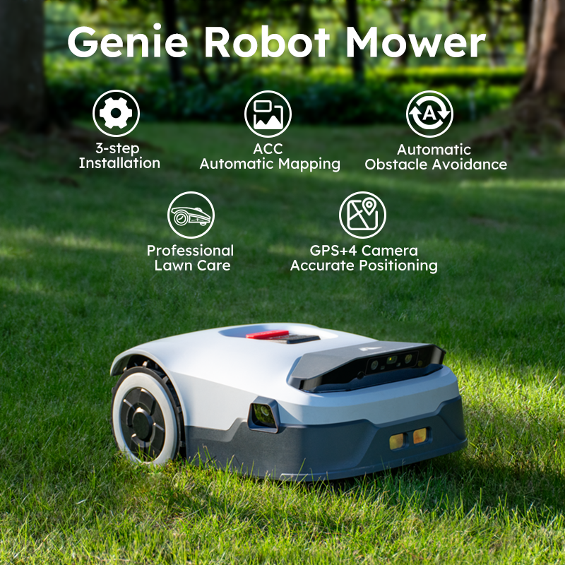 Genie 600: Robot cortacésped con IA, sin cables