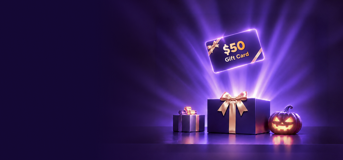 Halloween sale gift card