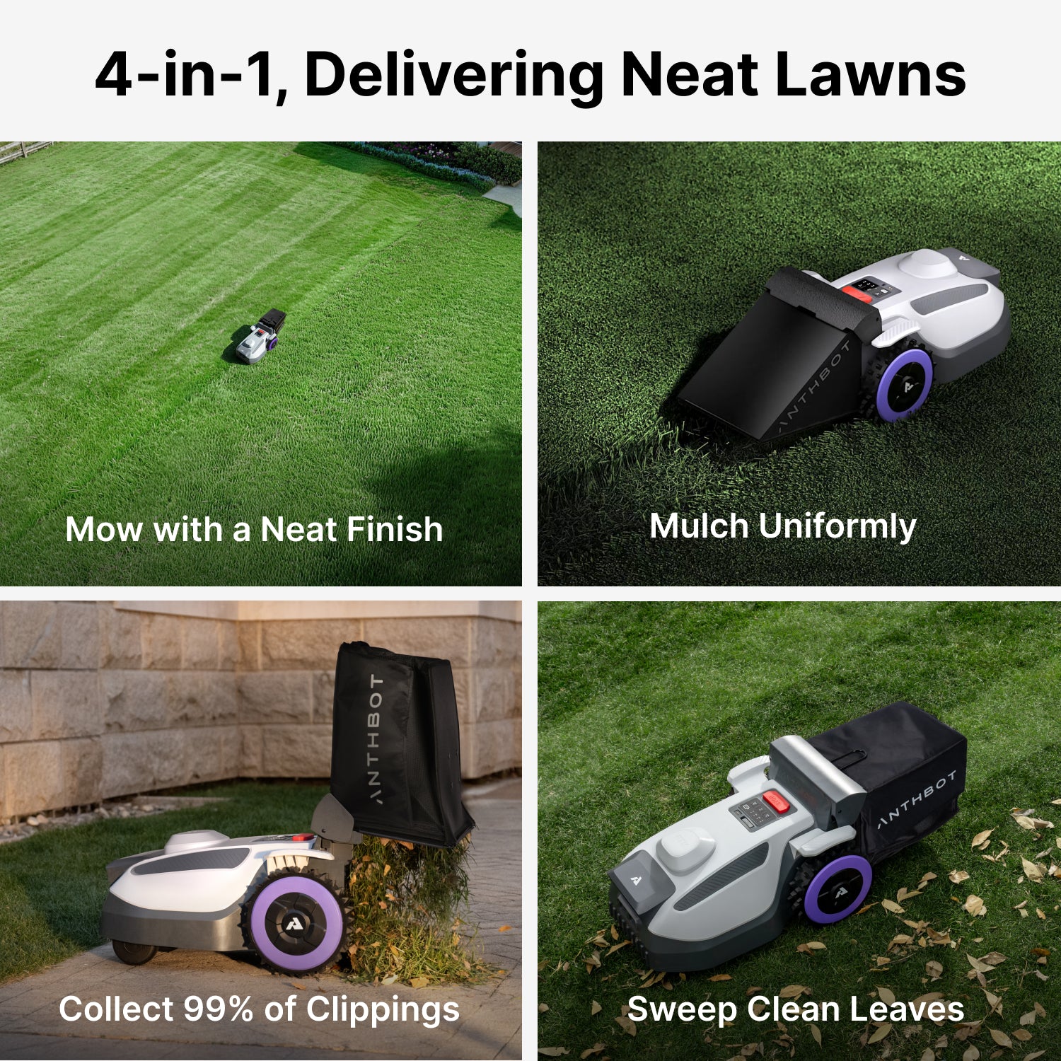 ANTHBOT N8 4-in-1 robot lawn mower
